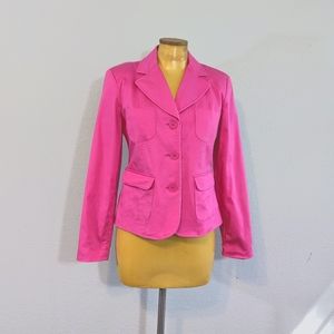 Pierre Cardin Hot Pink Cotton Blazer